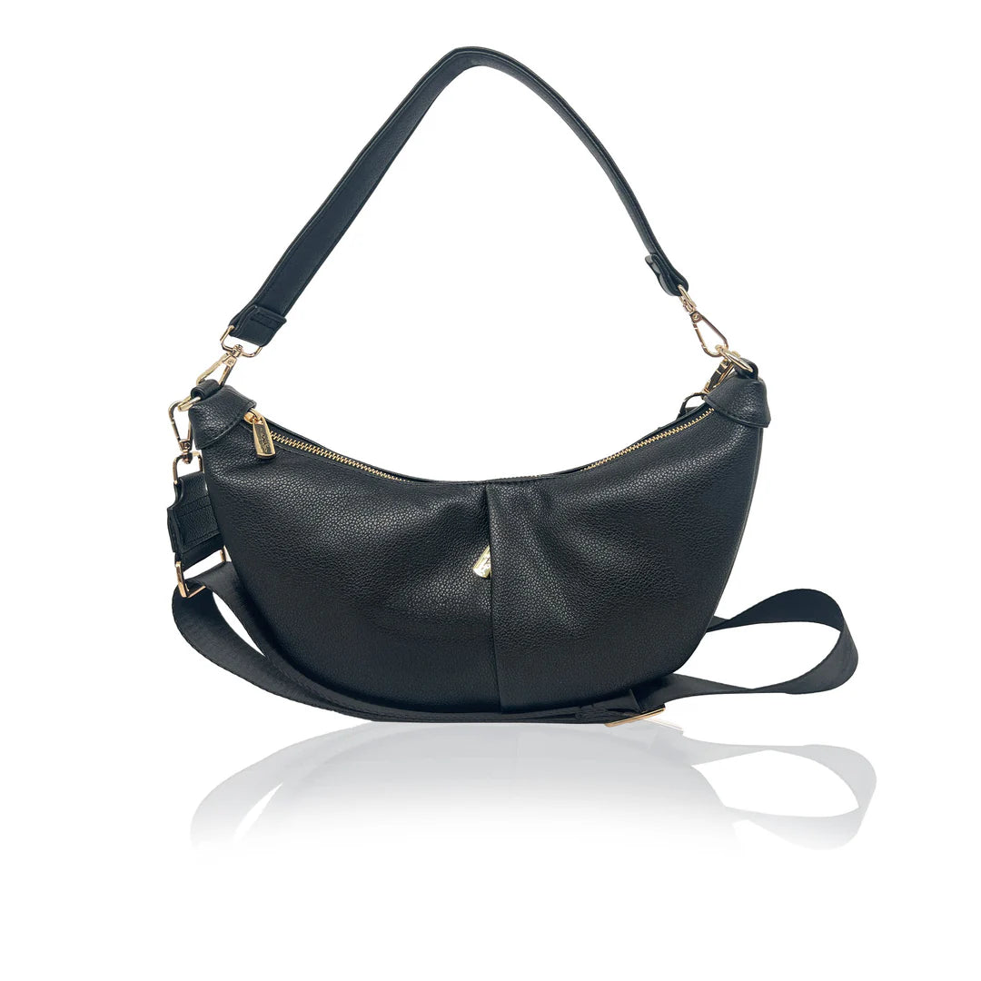 Espe - Kingston Convertible Crossbody Shoulder Bag - Black