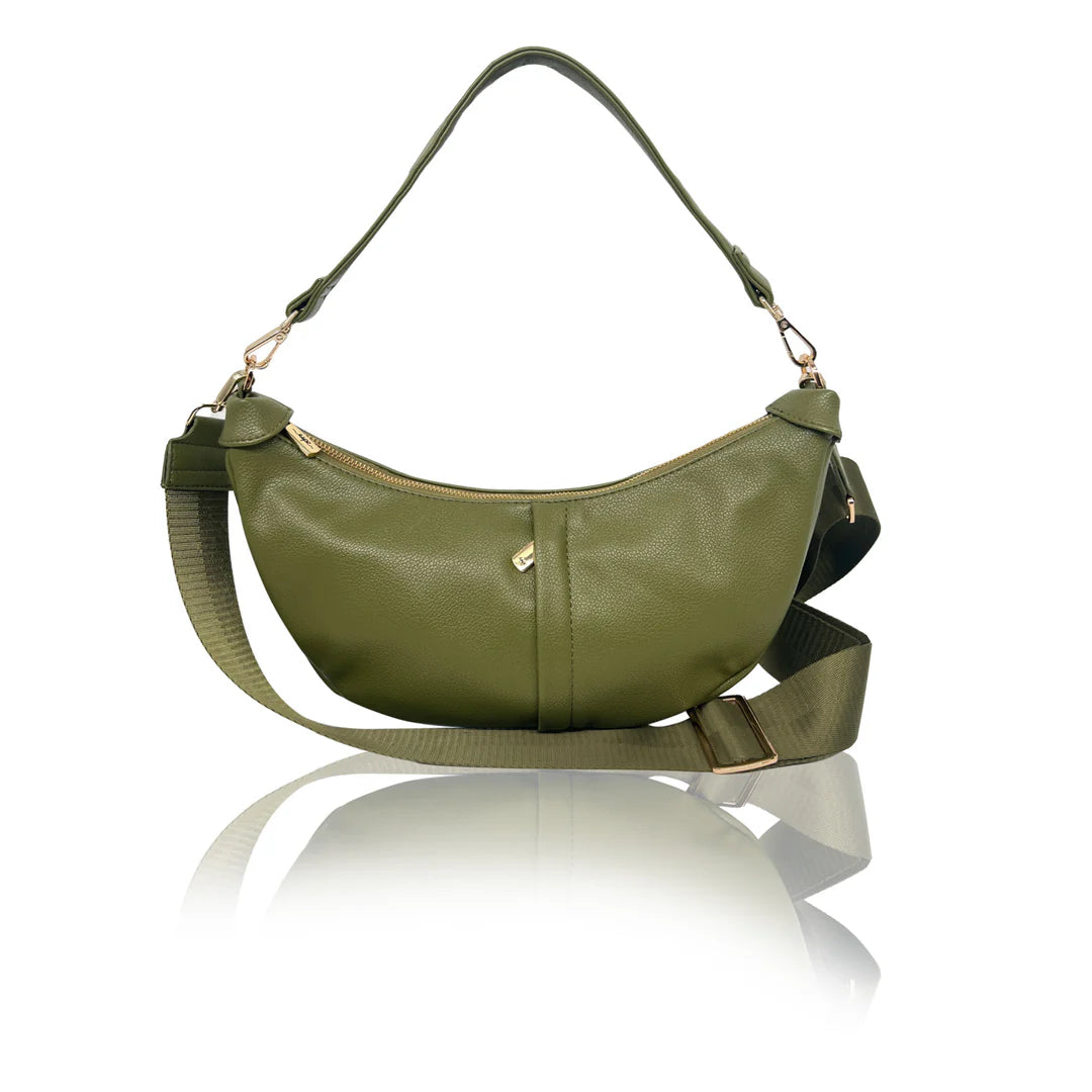 Espe - Kingston Convertible Crossbody Shoulder Bag - Olive