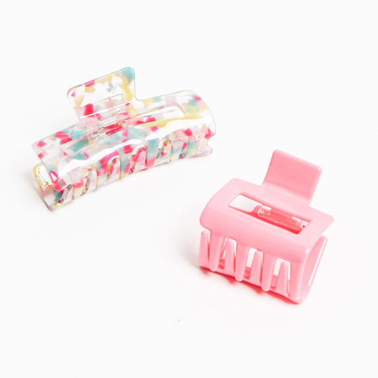 5019 - MIX BRIGHT HAIR CLIPS (SET OF 2)