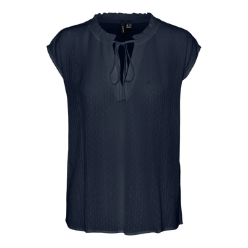 Vero Moda - Gabbi Short Sleeve Blouse - Navy