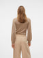The Talia Long Sleeve Pullover Sweater - Silver Mink