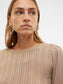 The Talia Long Sleeve Pullover Sweater - Silver Mink