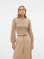 The Talia Long Sleeve Pullover Sweater - Silver Mink