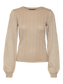 The Talia Long Sleeve Pullover Sweater - Silver Mink