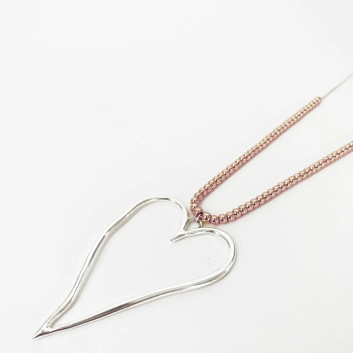 1587 - Large Heart Adjustable Necklace