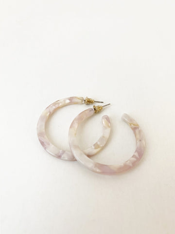 RESIN HOOP EARRINGS - NDE