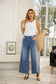 Bamboo Wide Leg Denim Mid Wash