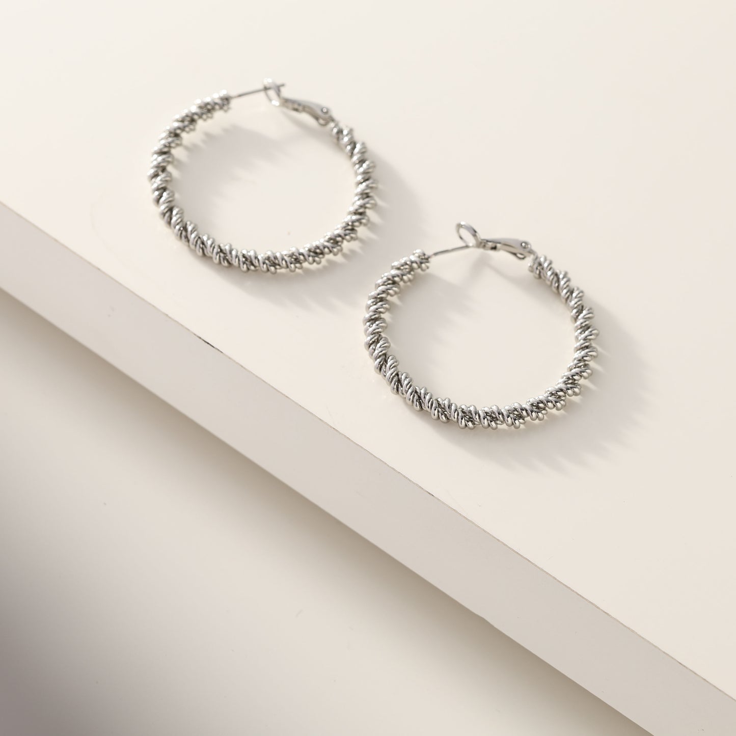 0314389 Merx Hoop Earrings - Silver