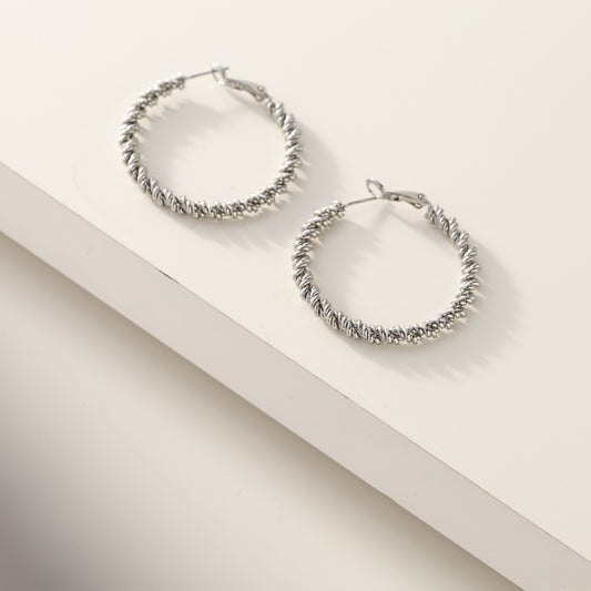 0314389 Merx Hoop Earrings - Silver