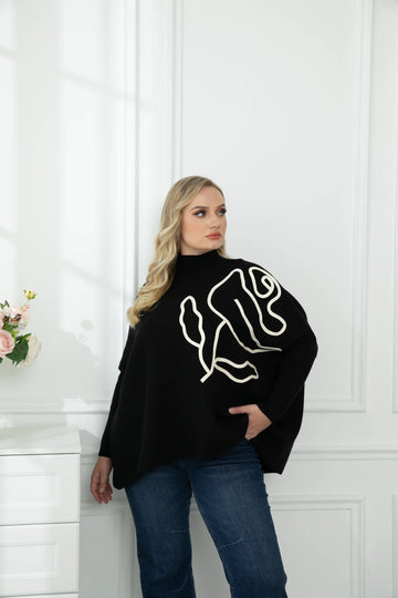 OFV - Wild Rose Pullover - Black
