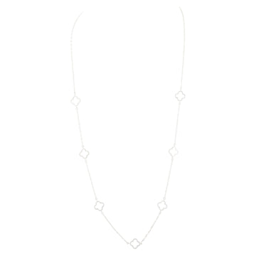 700167 - Merx Long Single Cleef Necklace (Silver)