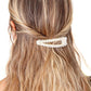 Hair Barette - Pearl Silver