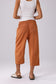 The Linen Cropped Pant - Rust