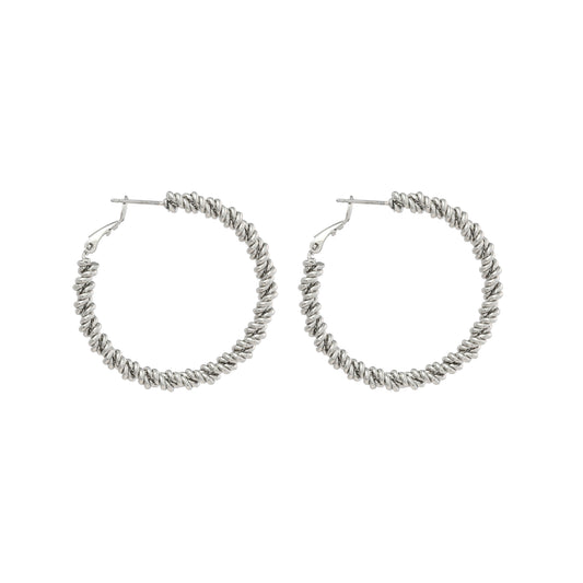 0314389 Merx Hoop Earrings - Silver