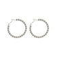 0314389 Merx Hoop Earrings - Silver