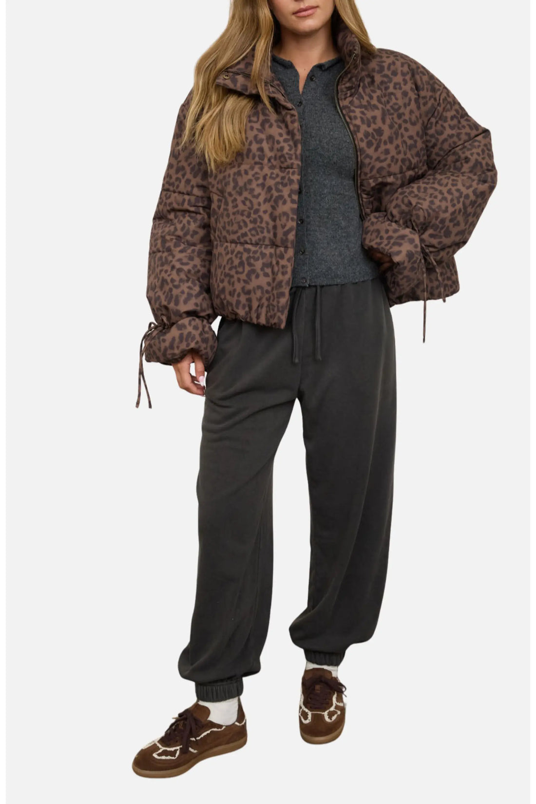 Leopard Puffer Jacket