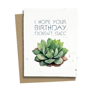 Funny Birthday Card For A Plant Lover