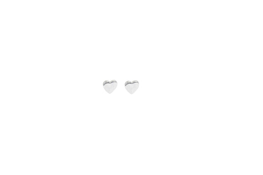 034964 Merx Heart Earrings - Silver