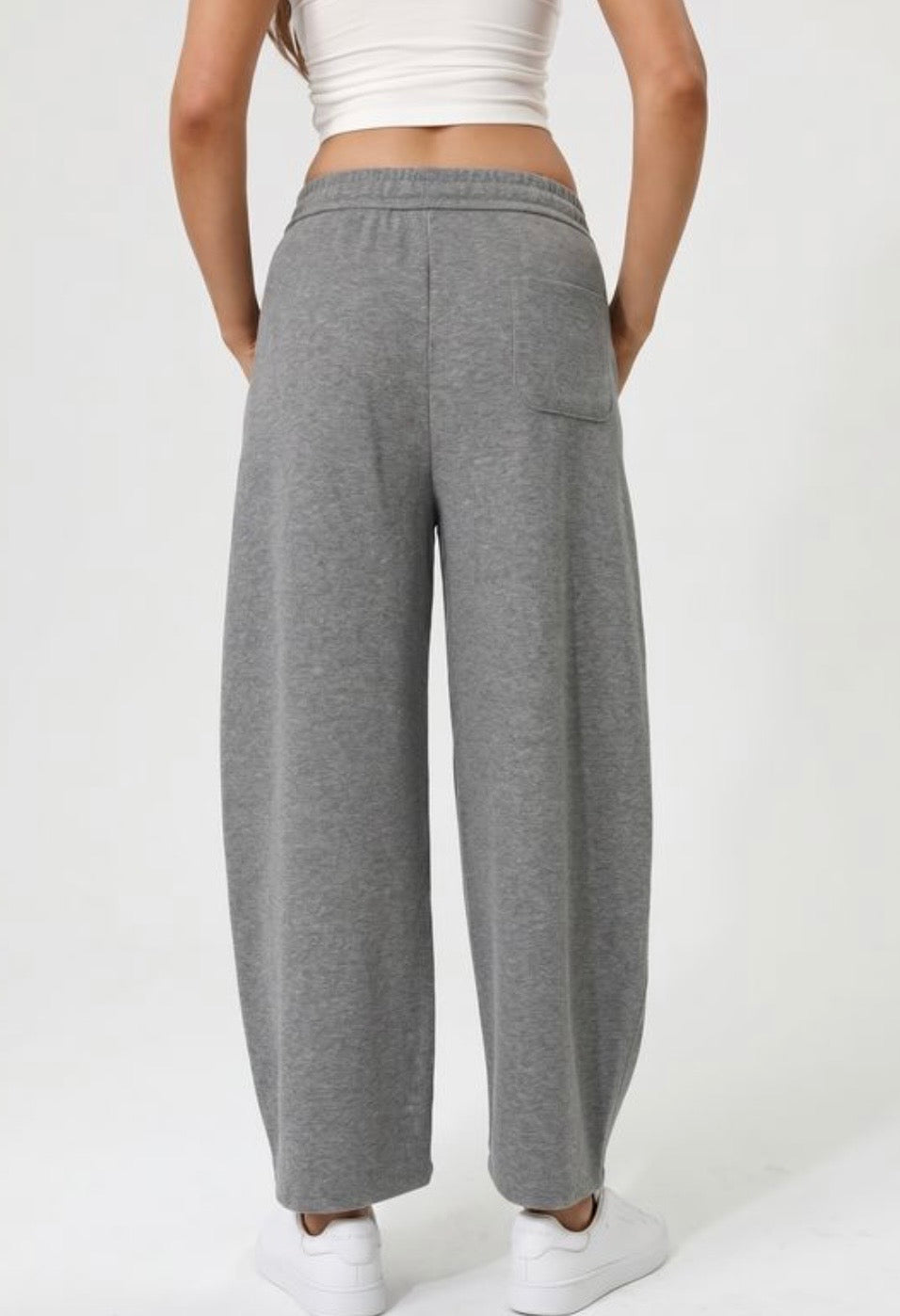 The Cori Barrel Joggers - Dark Charcoal