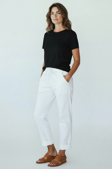 Italian Joggers - White
