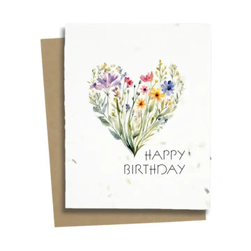 Happy Birthday Wildflower Card