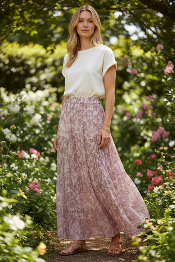 The Bohomian Skirt - Pink