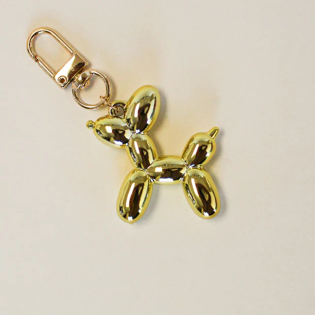 Key/Bag Charm - Balloon Dog Gold