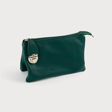 7012 - Triple Crossbody Bag - Forrest Green