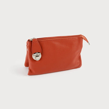 7012 - Triple Crossbody Bag - Rust