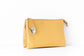 7012 - YELLOW VEGAN LEATHER CROSSBODY BAG W/ WRISTLET