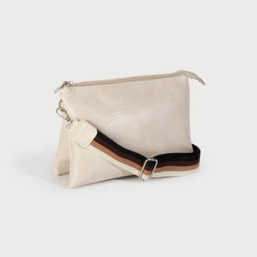 7032 Large Crossbody Bag - Cream