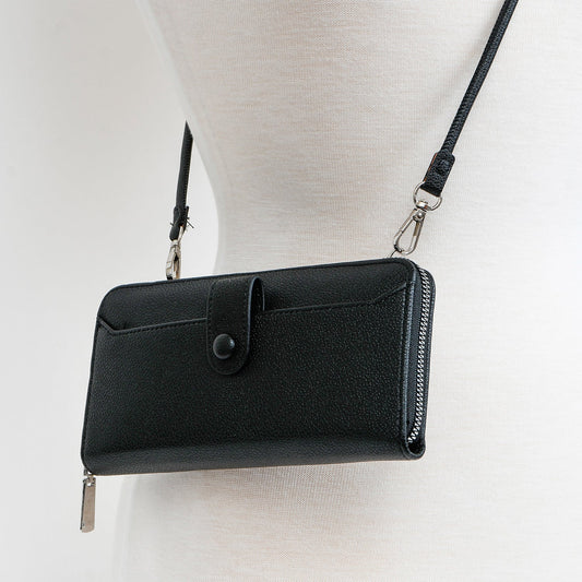7076 - BLK WALLET PURSE