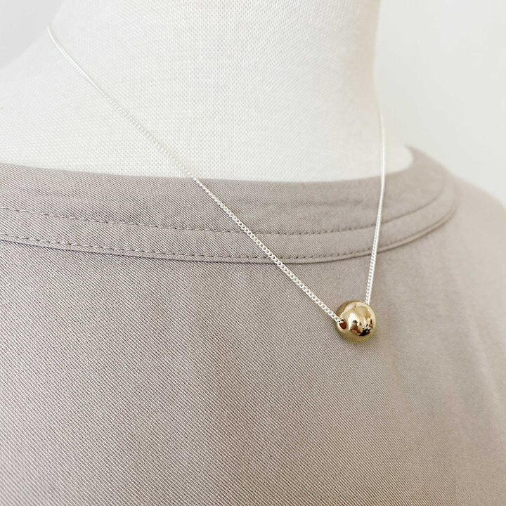 1101 - Sphere Necklace - Gold
