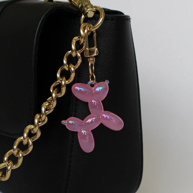 Key/Bag Charm - Balloon Dog Pink
