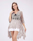 The Crochet Long Kimono - Taupe