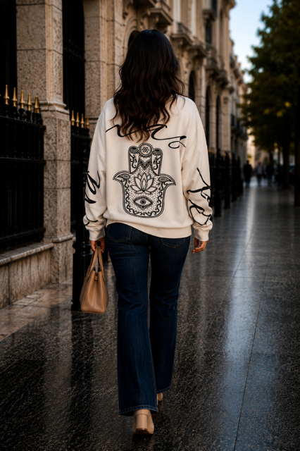 Amorosa Namaste Sweater - Cream