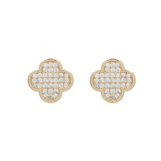 710160 - Merx Cleef Stud Earrings (Crystal)