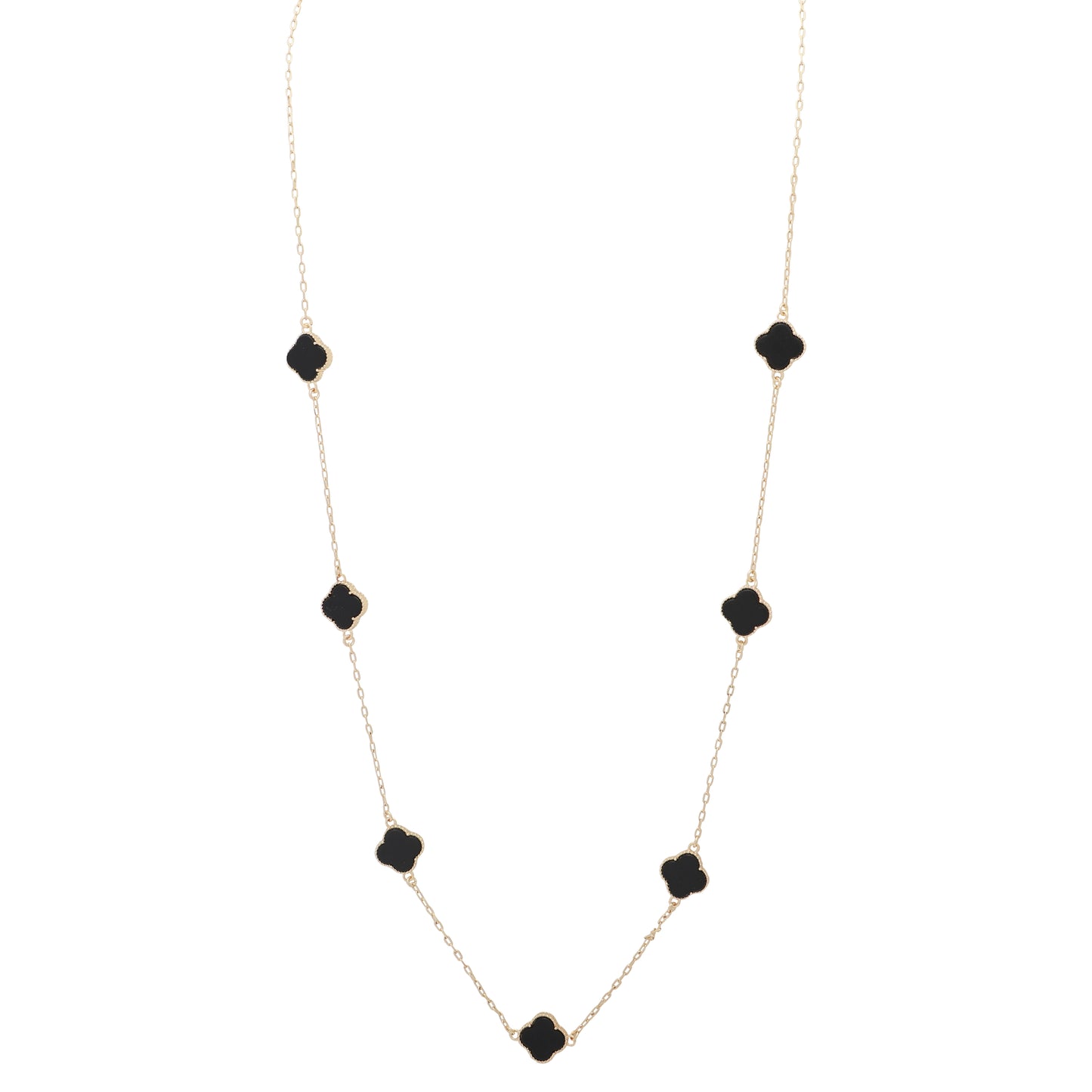700162 - Merx Long Cleef Necklace (Reversible) Crystals