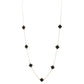 700162 - Merx Long Cleef Necklace (Reversible) Crystals