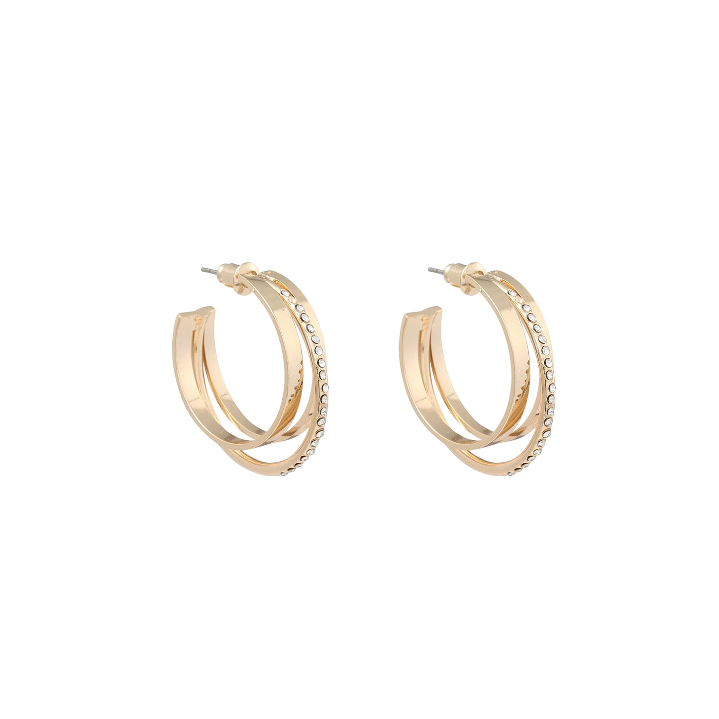 03143901 ￼Merx Cry Hoop Earrings - Gold
