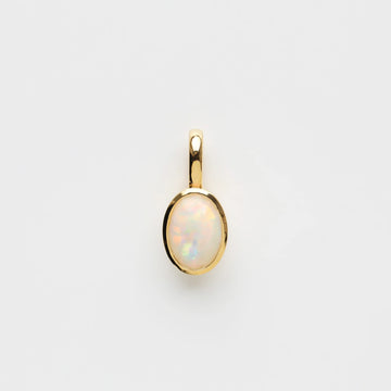 Charm - Bezel Opal Charm Gold