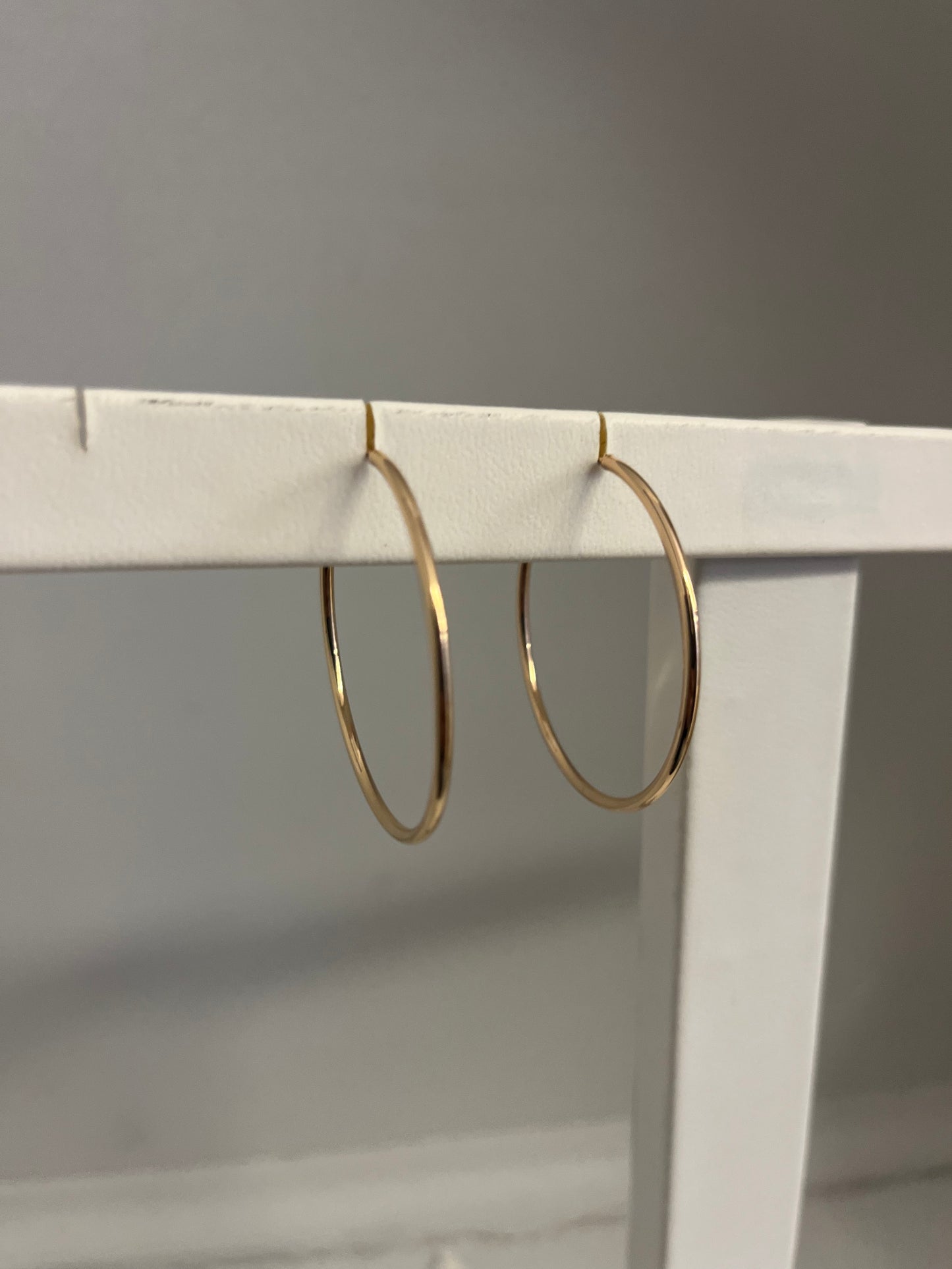 Gold Hoop Earrings 1.5"