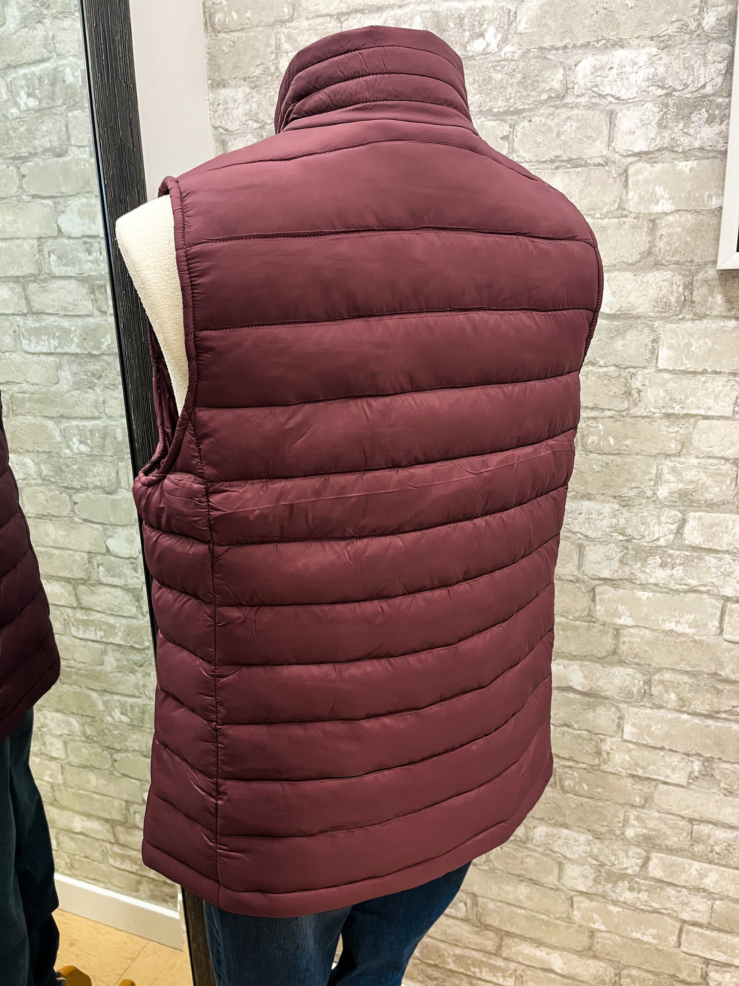 The Padded Vest with Zipper Pockets - Purple