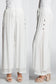 Wide Leg  Layered Pant  - White