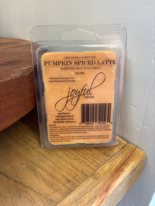 Pumpkin Spiced Latte Soy Wax Melt