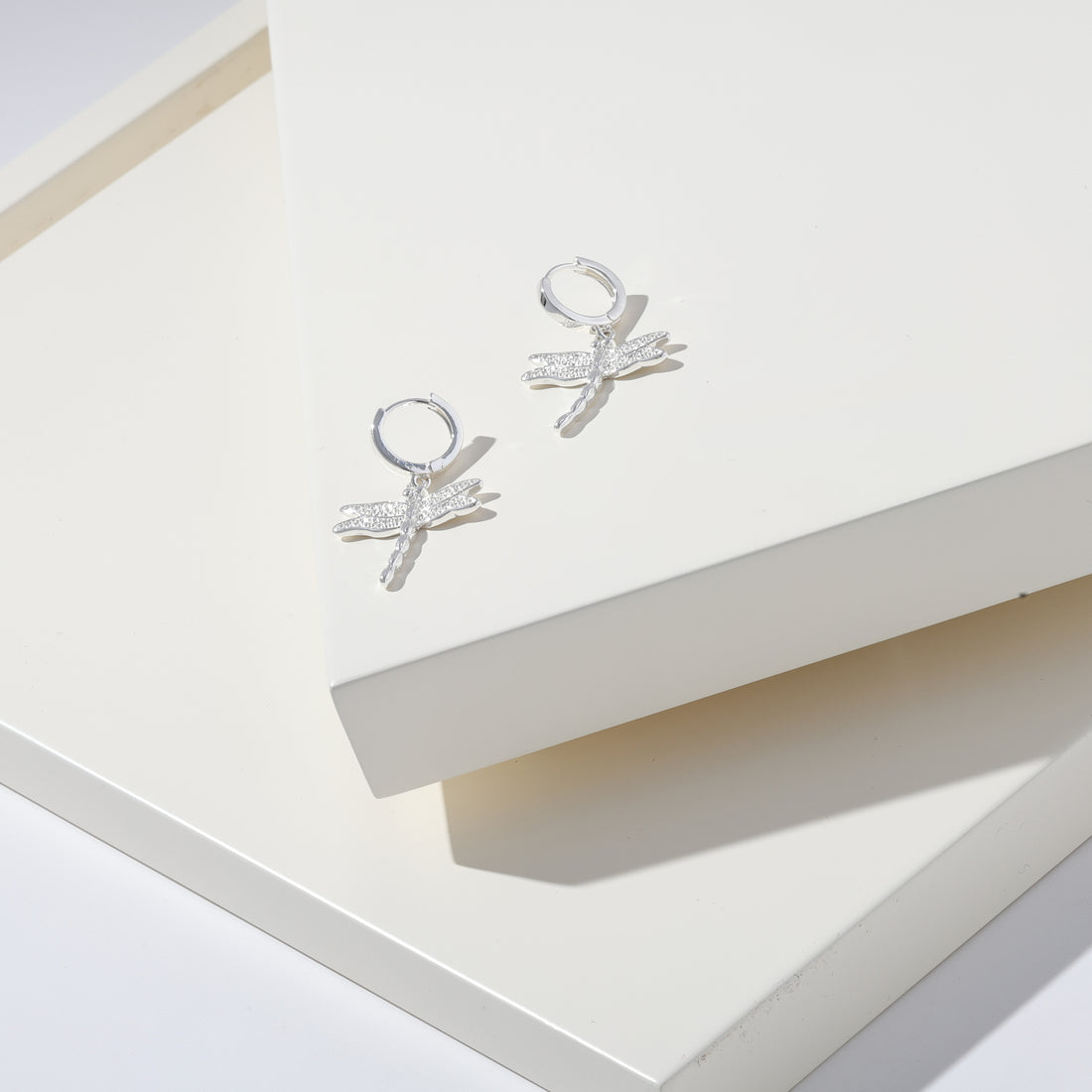 5689 - Merx Dragonfly Earrings - Silver