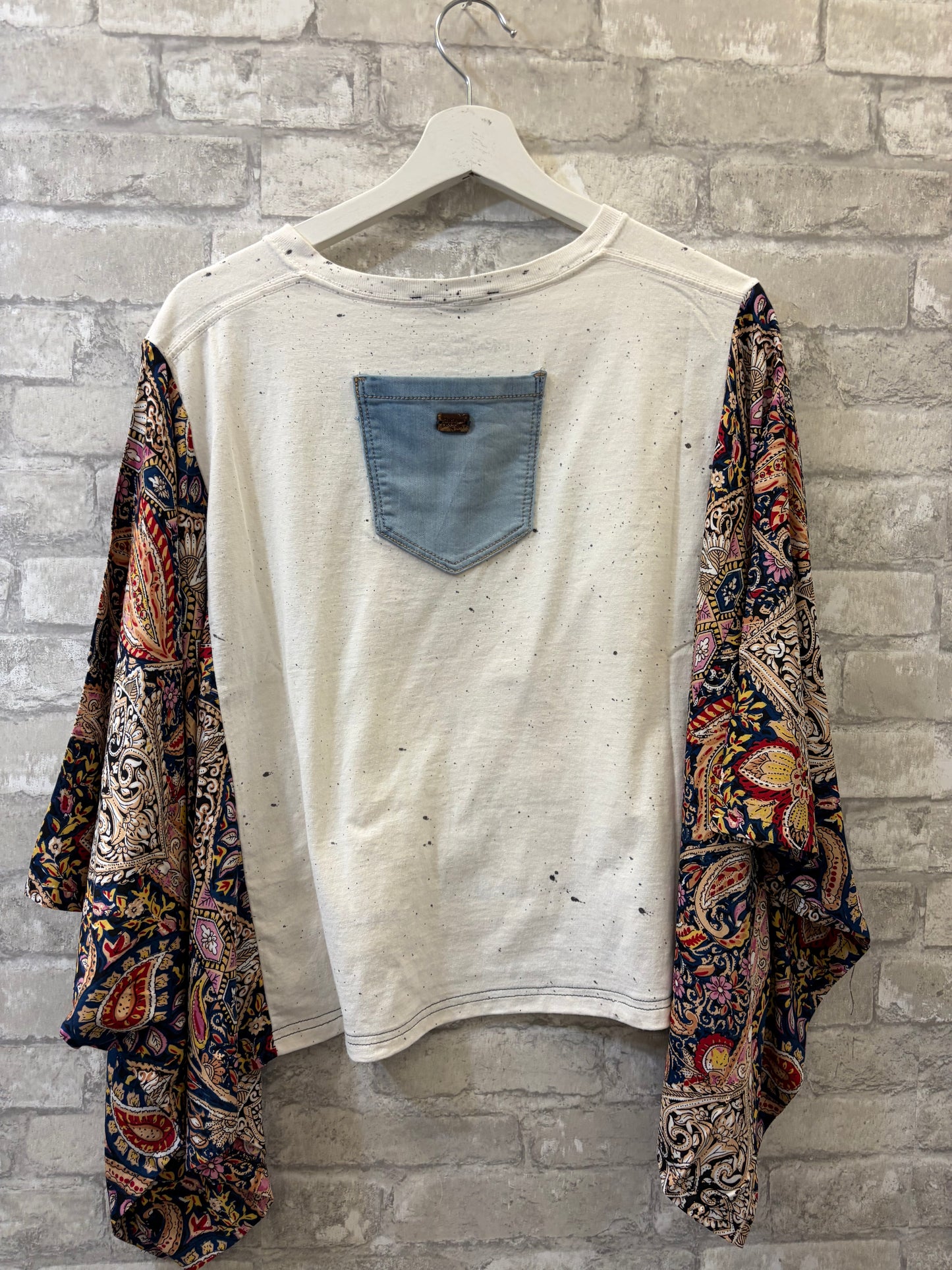 The Banded Pullover Top (Rolling Stones Tongue)