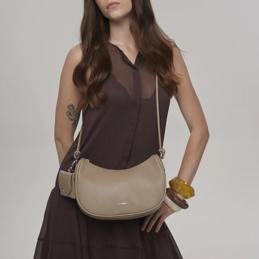 Espe - Nadine Convertible Crossbody Shoulder Bag - Beige