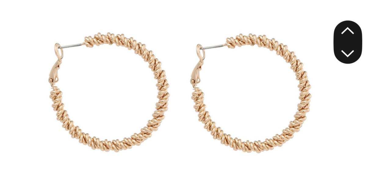 03143891 Merx Hoop Earrings - Gold