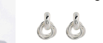 035863 Merx Chain Earrings - Silver ￼